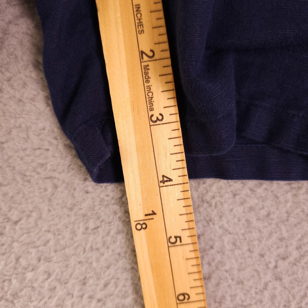 Janie and Jack Red White and You Shorts Boys 2T Navy Blue Linen Blend Chino - Picture 7 of 11